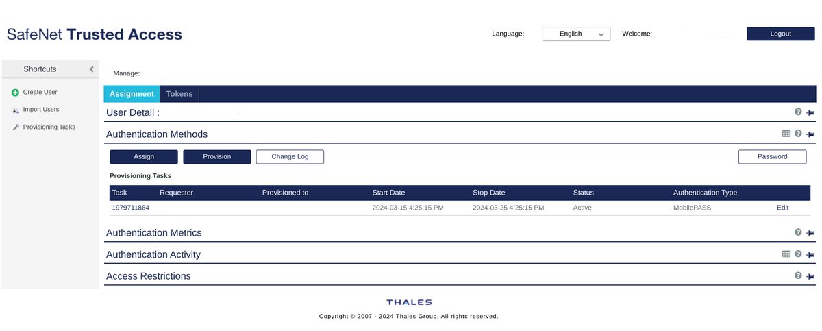 ArneKuilman's tweet image. You&apos;ll get this shit interface for $3 a month.
@thalesgroup #Safenet is prime example of shitty corporate #UI #UX