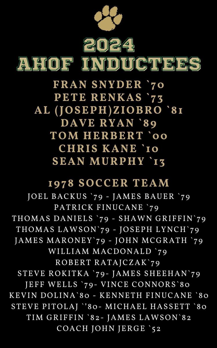 BishopTimonHigh's tweet photo. Please join us April 27, 2024, at 6:00 PM at Timon High School, as we celebrate our past accomplishments and induct the newest class into the Bishop Timon Athletic Hall of Fame.We will also recognize our current Student-Athletes for their accomplishments
https://t.co/9YGlhR3zrr https://t.co/SwGJ0t6sfm