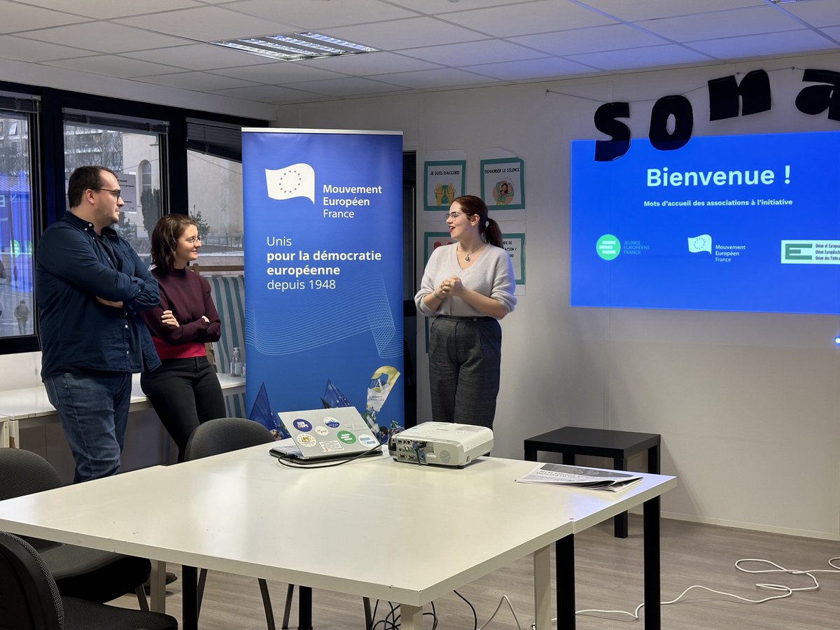 Nous lancions hier soir la campagne <a href="/europepourdebon/">L'Europe pour de bon !</a> auprès de la grande coalition qui s'engage pour faire vivre le débat européen jusqu'au #9juin.

La solution aux grands enjeux de notre génération se trouve dans une <a href="/europepourdebon/">L'Europe pour de bon !</a> !

👉europepourdebon.fr