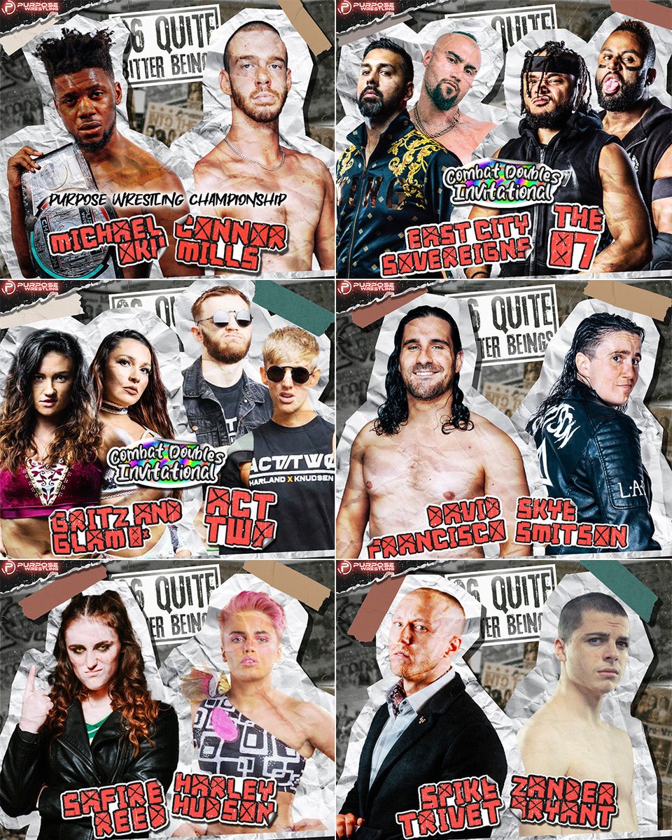 Tonight! Purpose Wrestling returns to the library for another incredible evening of pro-wrestling! 📍 @MertonArtsSpace, Wimbledon, London Tickets going fast! Get yours now: 🎟️ purposewrestling.com/96quitebitterb… 🧵 Below, everything you need to know about tonight 👇