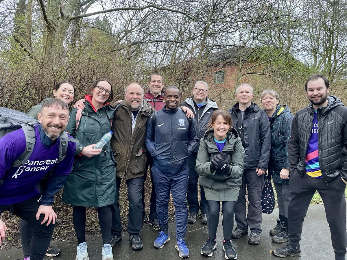 Yesterday, our team of 12 battled through the rain & mud to raise money for @PancreaticCanUK 9 hours later, they completed the challenge with smiles on their faces & blisters on their feet! You can continue to donate to PCUK through our JustGiving page: ow.ly/x9Sc50QU5l1