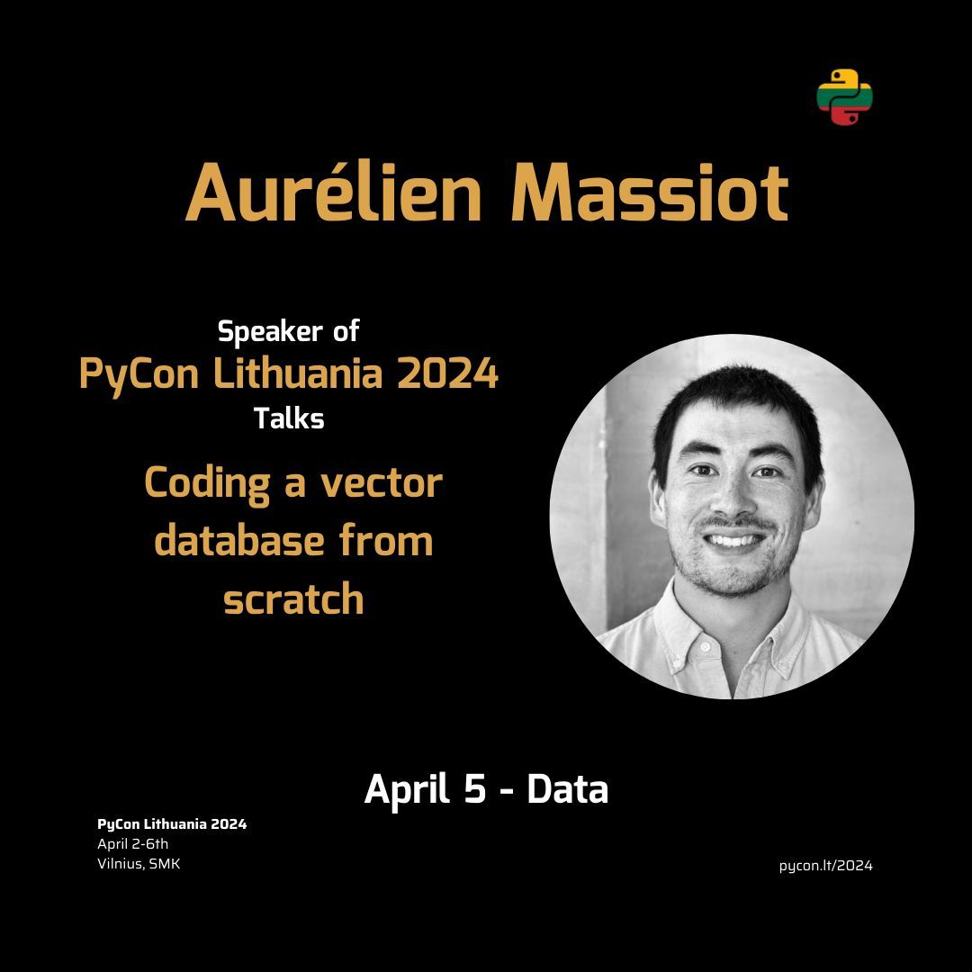 Join us at PyCon Lithuania 2024 for a dive into the world of Large Language Models (LLMs), Retrieval Augmented Generation (RAG), and the cutting-edge technologies shaping the future of AI. 🟨 @_inesmontani ⬛ Isaac Chung 🟨 Aurélien Massiot #llm