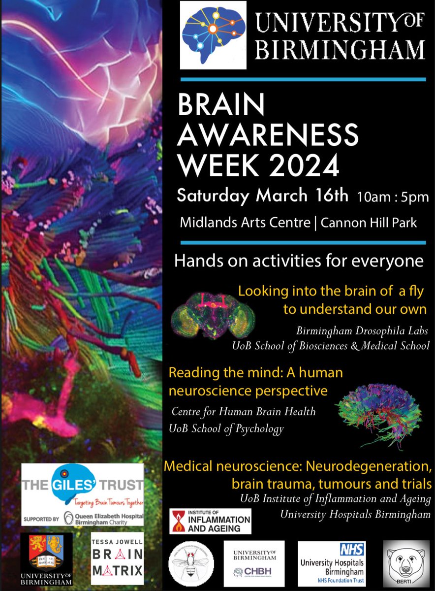 Hannah Botfield (@dr_bots) on Twitter photo Come join us at <a href="/mac_birmingham/">Midlands Arts Centre (MAC)</a> to celebrate brain awareness week, lots of brain activities and a chance to chat to some brain researchers 🧠👩🏻🔬 @daniel_j_fulton @unibirm_MDS <a href="/InflamAge_UoB/">Inflammation and Ageing</a> <a href="/unibham_SoBMS/">UoB Department of Biomedical Sciences</a> Come join us at <a href="/mac_birmingham/">Midlands Arts Centre (MAC)</a> to celebrate brain awareness week, lots of brain activities and a chance to chat to some brain researchers 🧠👩🏻🔬 @daniel_j_fulton @unibirm_MDS <a href="/InflamAge_UoB/">Inflammation and Ageing</a> <a href="/unibham_SoBMS/">UoB Department of Biomedical Sciences</a>