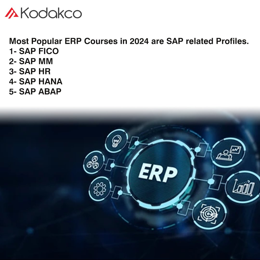 kodakco_'s tweet photo. Industry standard Business Courses after Graduation can be beneficial if you are looking for a high-paying job in the Industry. Here we are sharing with you some of the most popular courses in the SAP Domain

#sap #saphana #hana #s #erp #sapbusinessone #sapmm #saptraining https://t.co/8O0BftgUCs