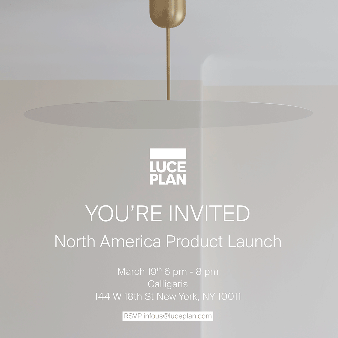 Luceplan (@luceplan) on Twitter photo SAVE THE DATE!
If you are in New York, donāt miss out the opportunity to discover the new Luceplan collections, soon to illuminate spaces across the US.
Calligaris Chelsea Store
144 W 18th St. New York, NY 10011
March 19th - from 6pm to 8pm
RSVP infous@luceplan.com SAVE THE DATE!
If you are in New York, donāt miss out the opportunity to discover the new Luceplan collections, soon to illuminate spaces across the US.
Calligaris Chelsea Store
144 W 18th St. New York, NY 10011
March 19th - from 6pm to 8pm
RSVP infous@luceplan.com