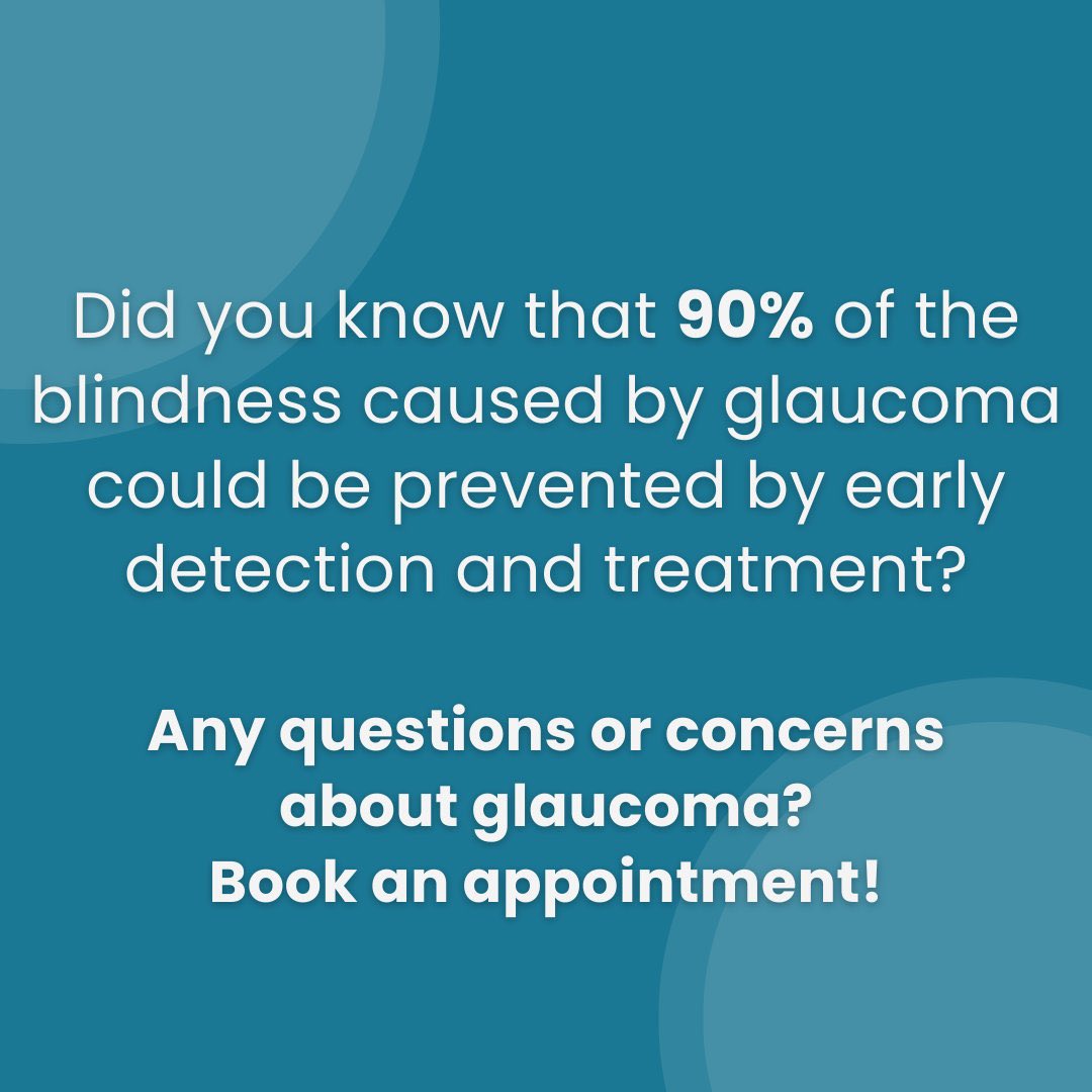 When glaucoma is diagnosed early, it can usually be effectively treated and vision can be retained. 

Regular check ups are vital in helping with early diagnosis. 

Book your check up today by calling us on 01236-429236

#WorldGlaucomaWeek