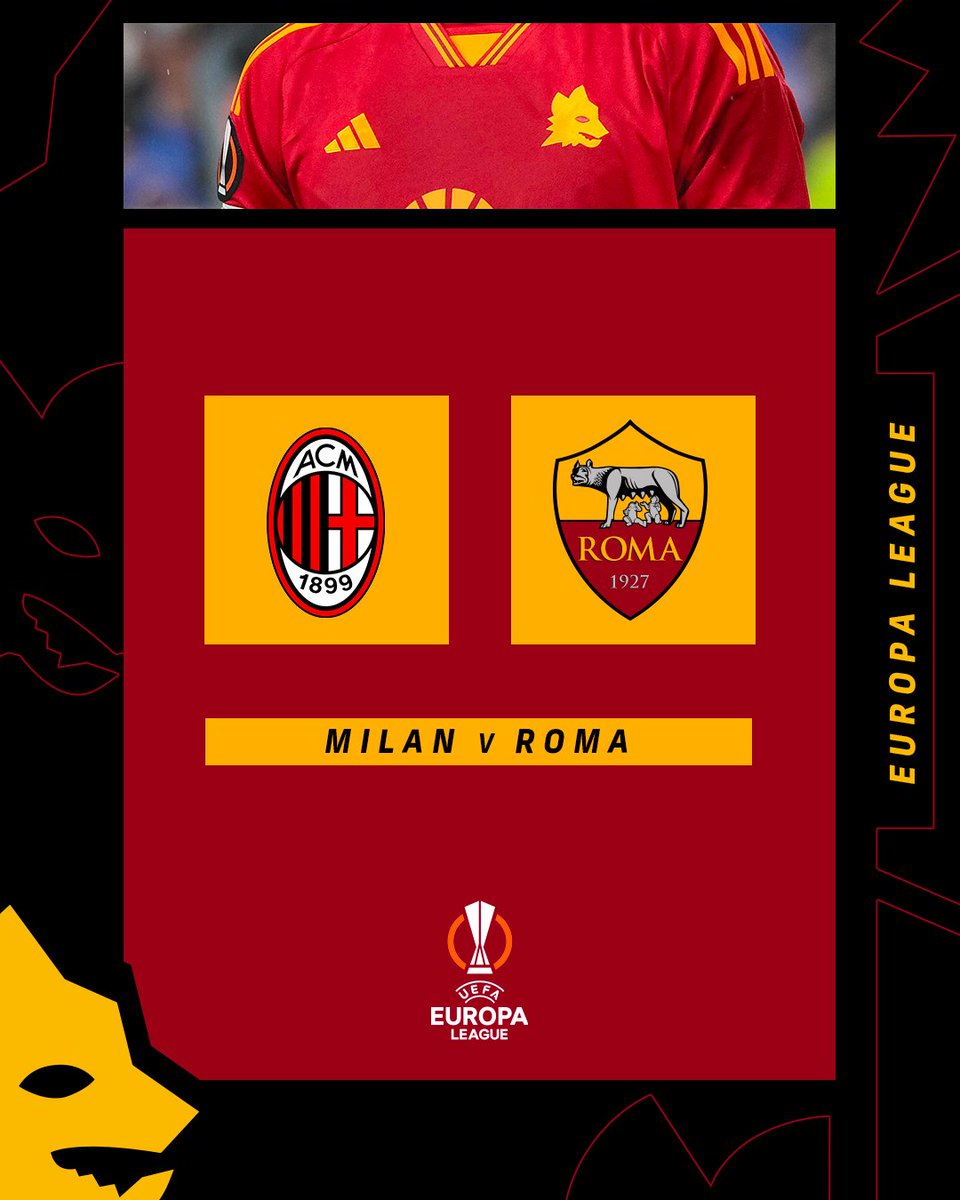OfficialASRoma's tweet photo. 🔶 Ai quarti di finale di Europa League affronteremo il
Milan! 🇮🇹 🔥

#ASRoma #UELdraw https://t.co/FidCSpT8Ix
