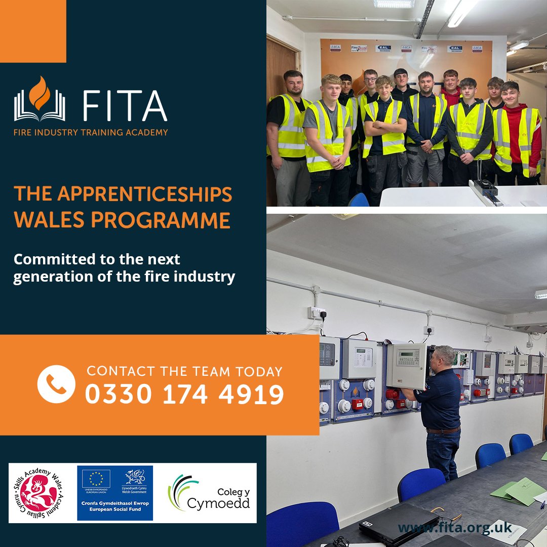 Are you interested in an apprenticeships?

training@fita.org.uk

Tel: 0330 174 4919

fita.org.uk/apprenticeships

#fireapprenticeships #firetraining #fita #firesafety #fitafriday #education #careerinfire