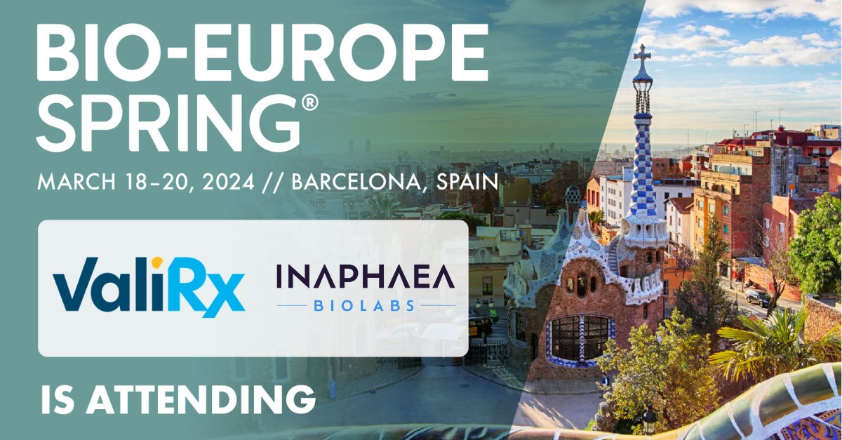 We're delighted to be attending the @EBDGroup BioEurope Spring event next week with @valirxplc.

To book a meeting, you can via BioEurope's partneringONE platform, or contact us here: bit.ly/3sn67W4

#DrugDiscovery #CancerResearch #Networking #BIOEuropeSpring