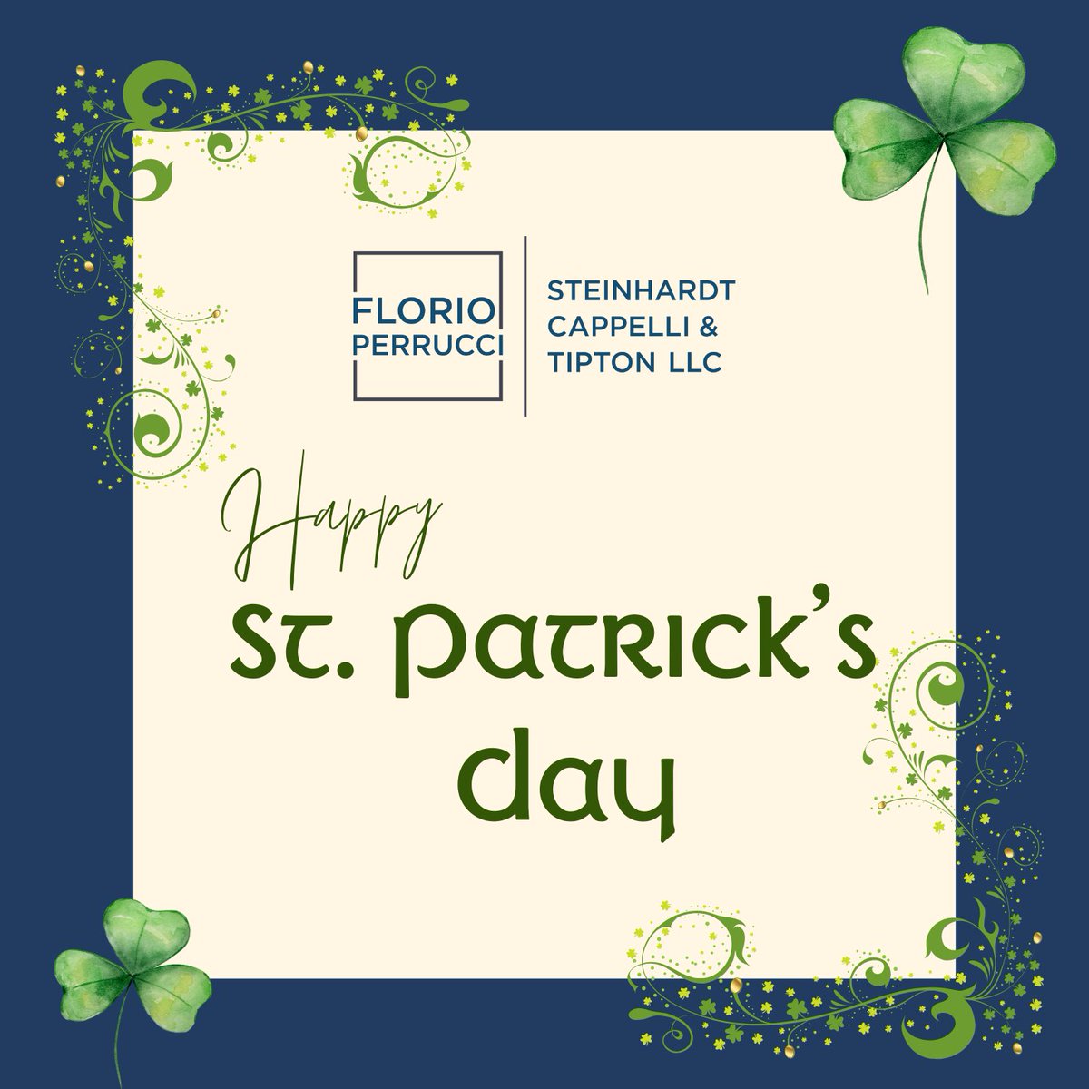FPSCLawFirm's tweet photo. Feeling lucky to serve our community every day! Happy St. Patrick's Day from Florio Perrucci.

#stpaddysday #lucky #lehighvalleypa #southjersey #cherryhilllnj #newprovidence #belvidere #eastonpa #stpatricksday https://t.co/w9P3LHeBBM