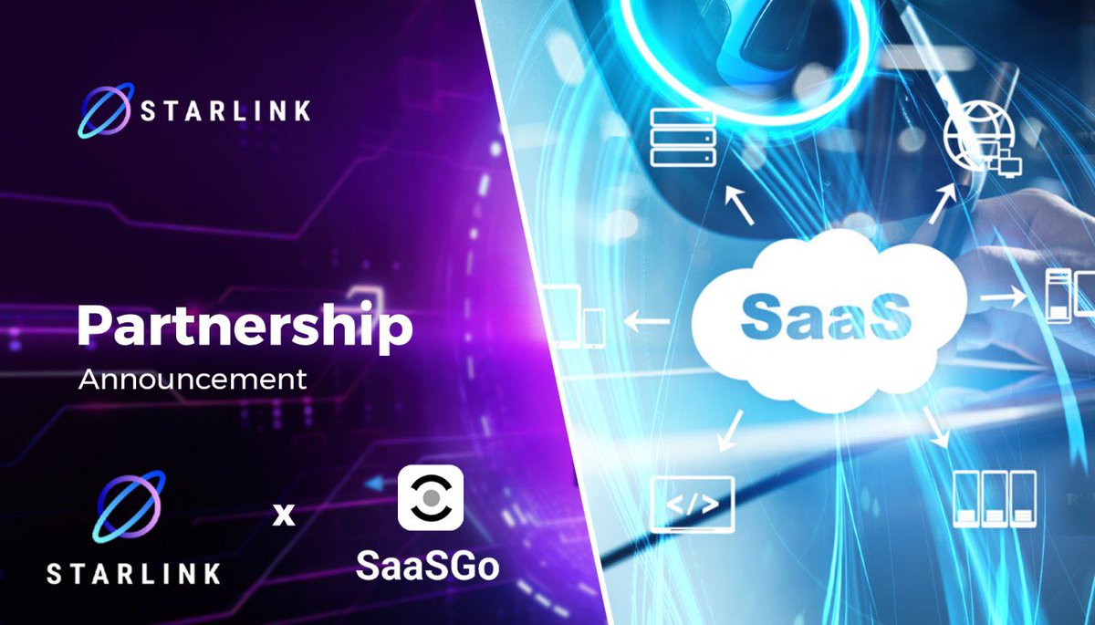 Our newest partners🥳 SaasGo is the world’s first Fiat-DeFi integrated Web3 SaaS platform. We enable turn-key deployment of Web3 applications including #DeFi, #NFT, #GameFi and more. #starlink #web3 #crypto