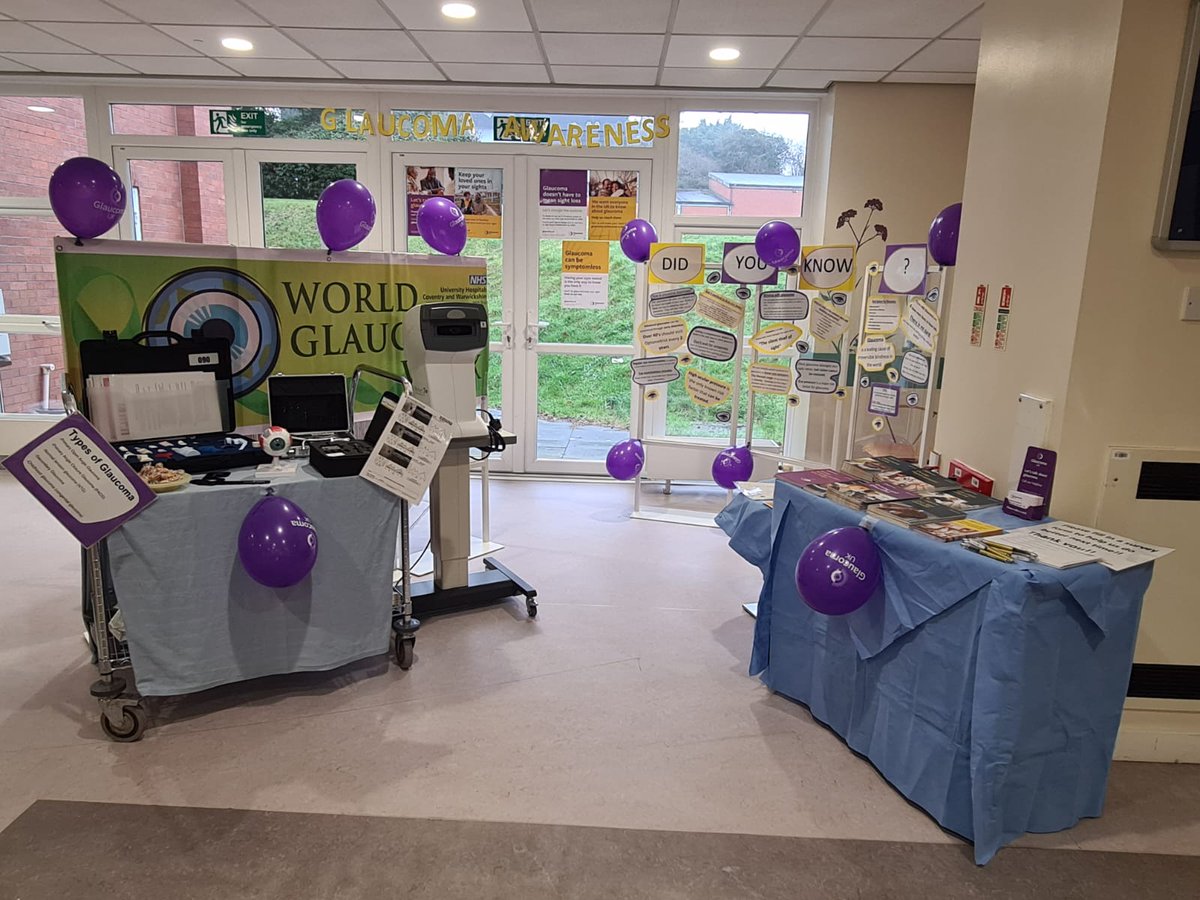 👁Our Glaucoma Team recently celebrated Glaucoma Awareness Week by organising stands in our outpatients departments. Staff were on hand to provide the public a wealth of information about glaucoma, its treatment and the services we provide.