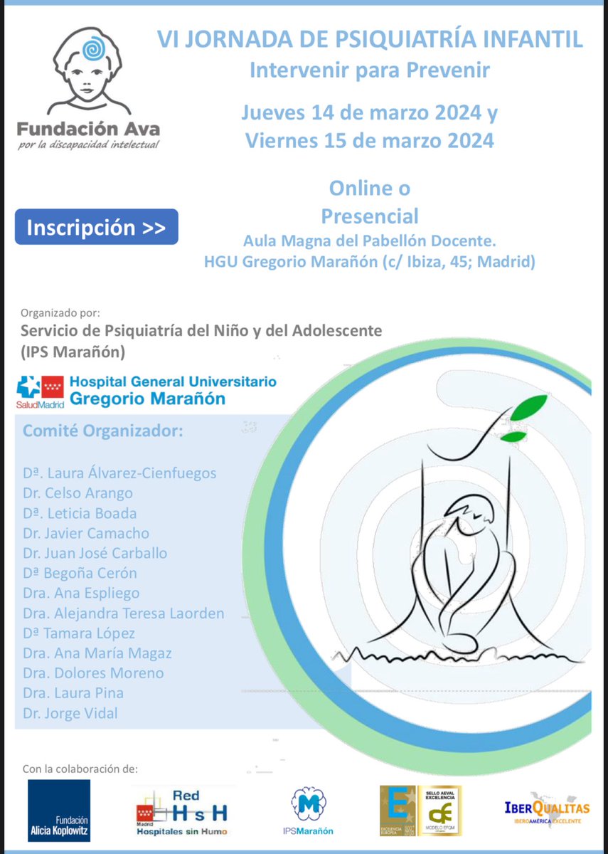 rocillo_d's tweet photo. Se están celebrando. Hospital Universitario Gregorio Marañón. Fundación AVA. https://t.co/aOWHyAtBKA