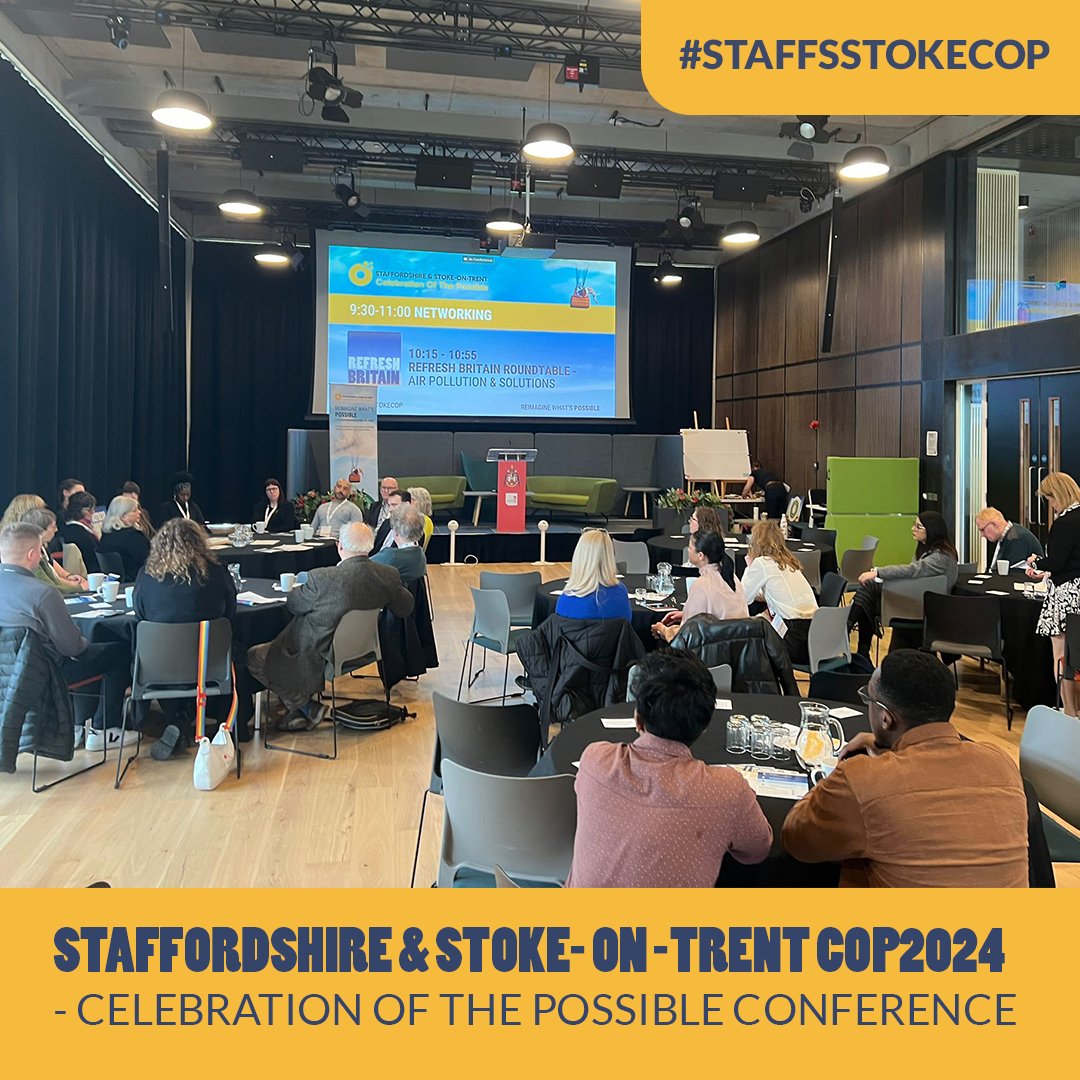 We were delighted to have partnered with Staffordshire & Stoke-On-Trent COP2024 - Celebration Of The Possible conference today, an event igniting positive change for sustainability across the region. #StaffsStokeCOP