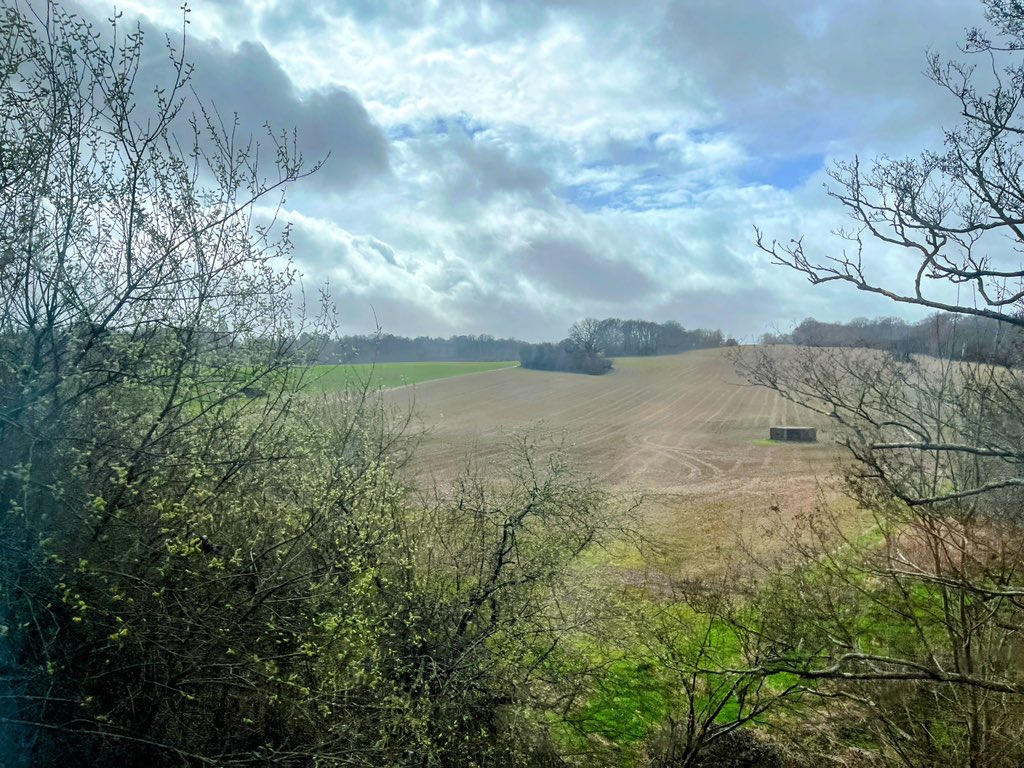 On the train from Uckfield to London. The route still guarded by a line of WW2 pill boxes. The view that John Cook would have looked out on, essentially unchanged after 84 years.  #TheLastLine