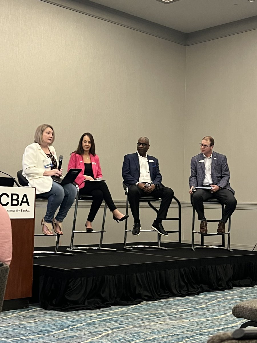 Fun session this morning with <a href="/finosec/">Finosec</a> , Beth Sumner, <a href="/SarahGetzlaff/">Sarah Getzlaff</a> <a href="/JimSills_III/">Jim Sills</a> on all things #Cyber for #CommunityBanks!
 #Here4Good 
<a href="/ICBA/">Independent Community Bankers of America</a> #ICBALIVE