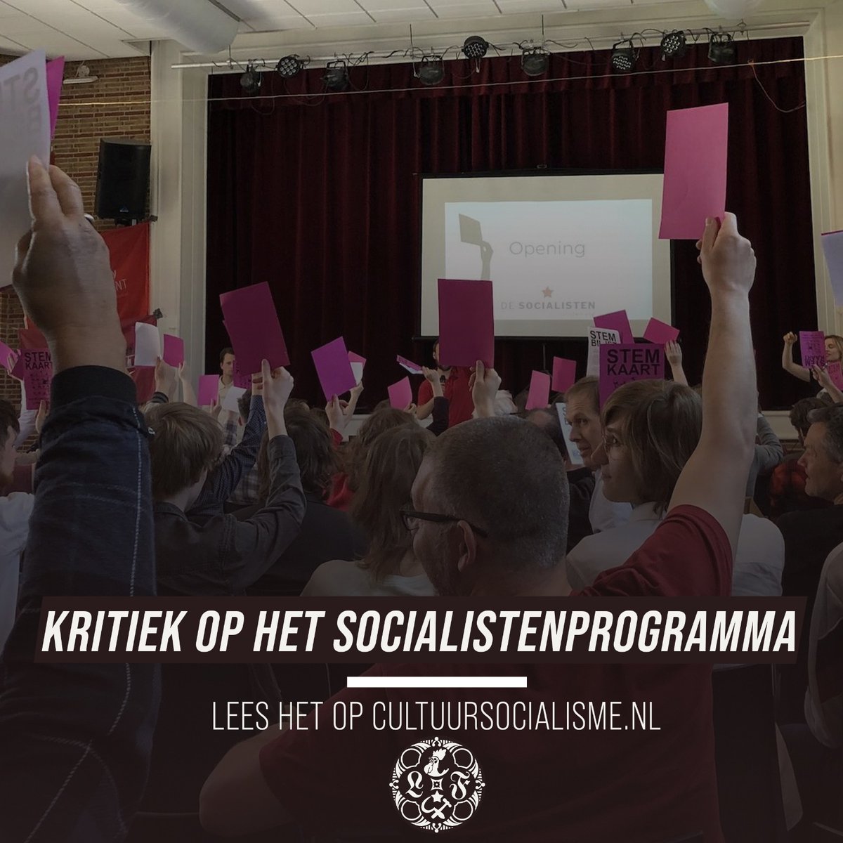 In dit nieuwe artikel pleit Architofel de Reiger dat het voorgestelde minimumprogramma van de Socialisten te specifieke beleidsvoorstellen doet, en deze vervangen moeten worden met beknopte eisen die de macht van het kapitaal breken.

Lees het hier: cultuursocialisme.nl/2024/03/15/een…