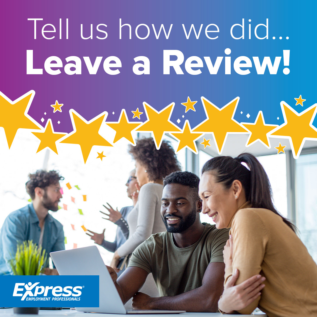 We love hearing we’re doing a great job—it truly makes our day. And we would be honored if you could leave us a review on Google and let people know about your great experience with the Express team in Baltimore. ....and if you leave us a review while in our office, earn a...