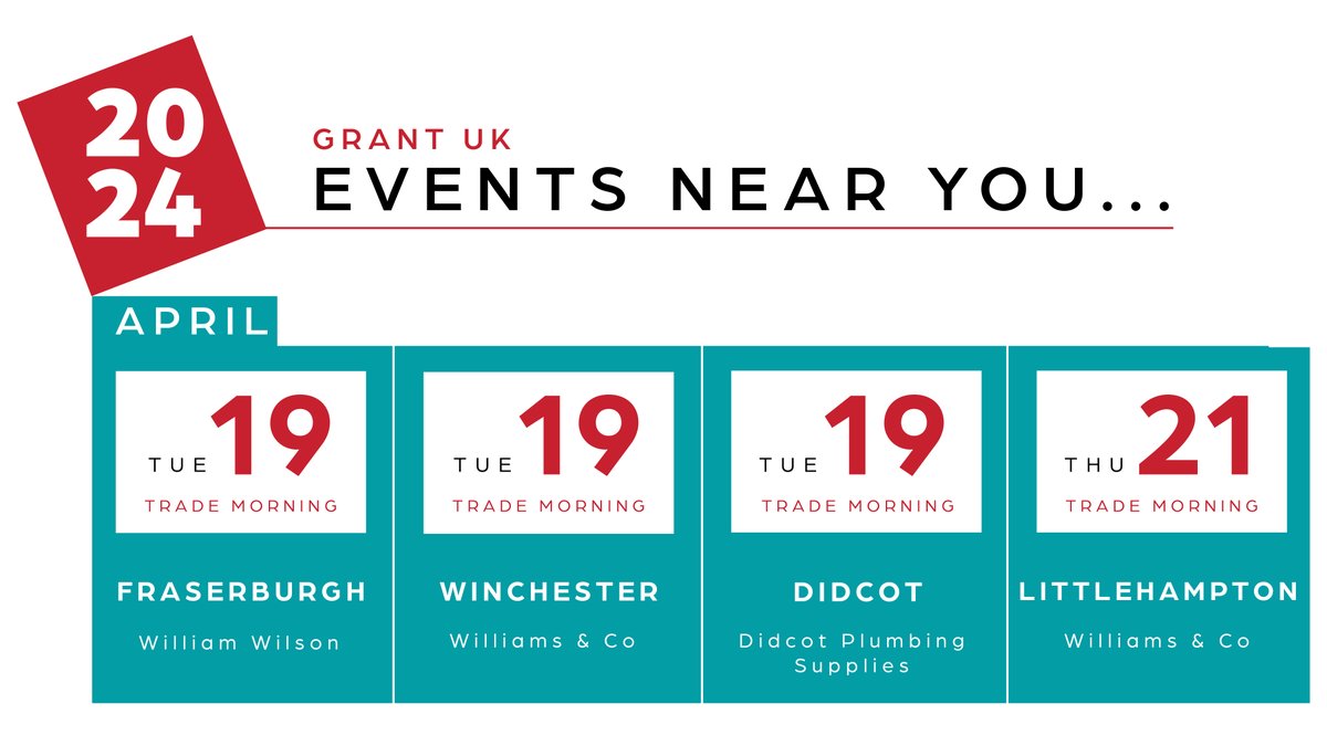 Events near you... For the full list of Grant UK events please visit our events page bit.ly/GUKEvents