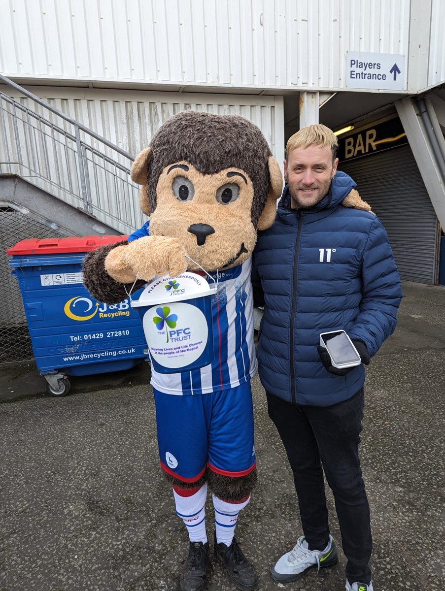 ⚽ 💰Tomorrow Saturday 16th March we will be at Hartlepool United FC Suit Direct Stadium for the match vs Southend United doing a coin collection so make sure you have spare change and we also have card machines any donations are gratefully received pop along and say hello