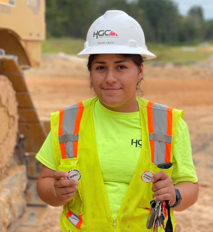 Meet Salma: hardworking, helpful, &  skilled at what she does.🚜 As a dozer operator, she ensures safety & efficiency on our projects. Her dedication is an inspiration to all women, showing that, anything is possible.❤️  #WomenInConstruction #WomensHistoryMonth #WomenInTheTrades