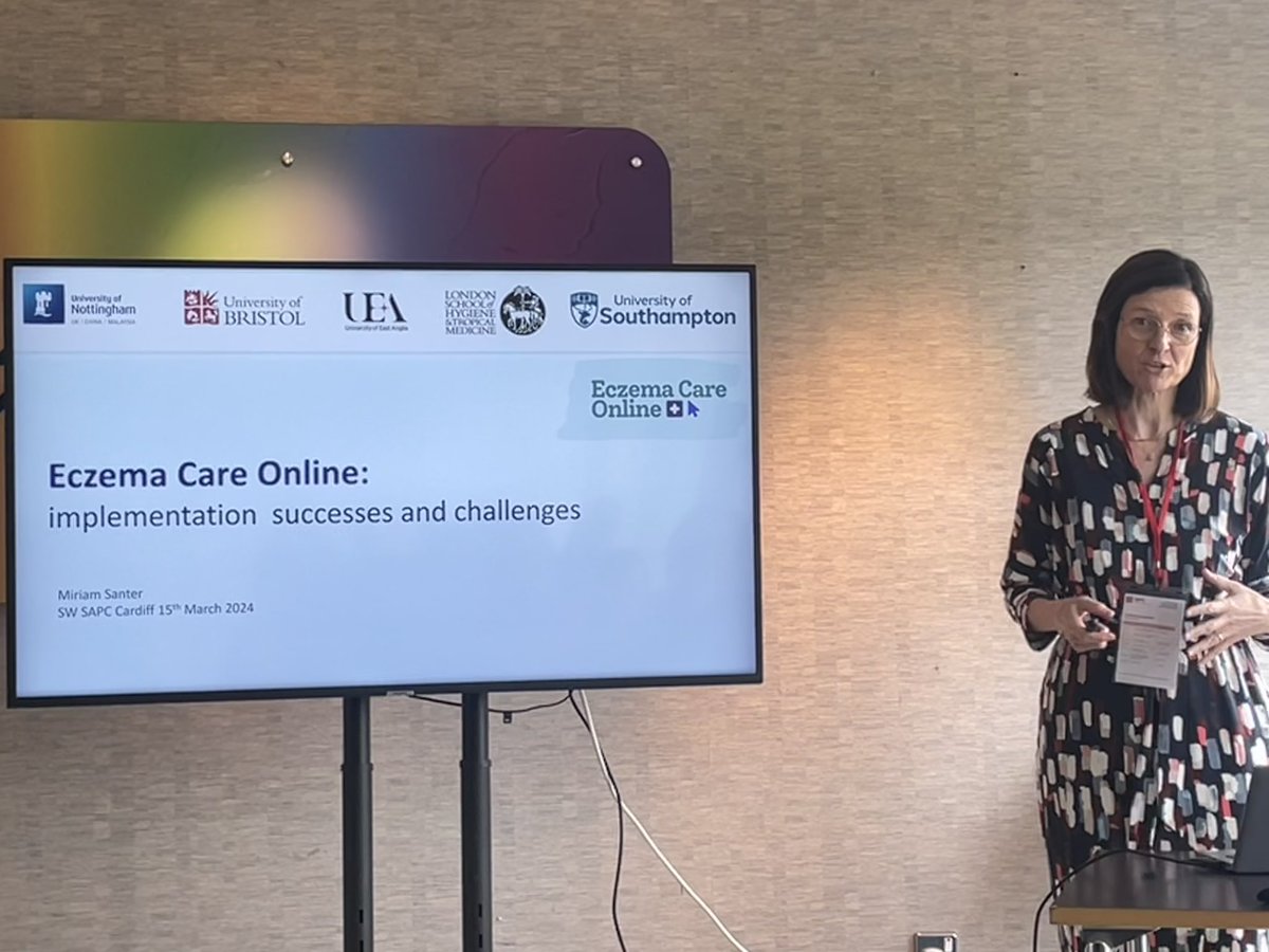 Kate Greenwell (@kate_greenwell) on Twitter photo <a href="/MiriamSanter/">Miriam Santer</a> presenting implementation of Eczema Care Online at #swsapc24 <a href="/ECO_eczema/">Eczema Care Online</a> <a href="/UoS_PrimaryCare/">Primary Care Research Centre</a> <a href="/IngridMuller7/">Ingrid Muller</a> <a href="/CebdNottm/">Dermatology Nottm</a> <a href="/MiriamSanter/">Miriam Santer</a> presenting implementation of Eczema Care Online at #swsapc24 <a href="/ECO_eczema/">Eczema Care Online</a> <a href="/UoS_PrimaryCare/">Primary Care Research Centre</a> <a href="/IngridMuller7/">Ingrid Muller</a> <a href="/CebdNottm/">Dermatology Nottm</a>