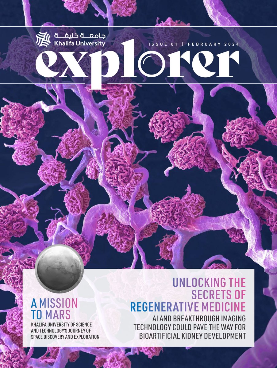 kuexplorer's tweet photo. 🚨New release!
From a mission to Mars, to unlocking the secrets of regenerative medicine on Earth. And from revolutionizing wastewater management to innovating in 2D materials.
👇Check out the first issue of #KUExplorer magazine: https://t.co/mP9duqbbQO https://t.co/KBTes45NC2
