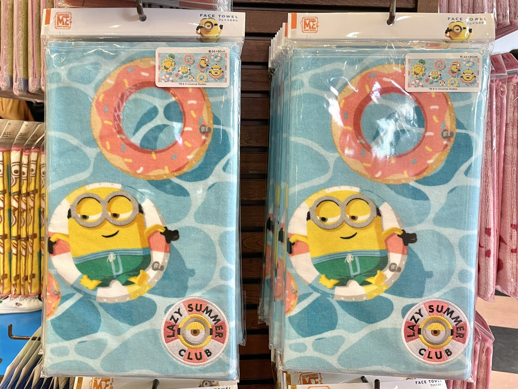 スヌーピー ミニオン フェイスタオル タオル 大阪限定 USJ ユニバ