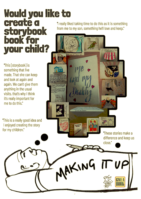manwithbooks's tweet photo. Lovely feedback from dad on #MakingitUp @HmpSwinfenHall 'gives my son something we made to read and when I call he asks me to read it to him.' @giveabookorg @StaffsPLS https://t.co/ToMFsAyuKs