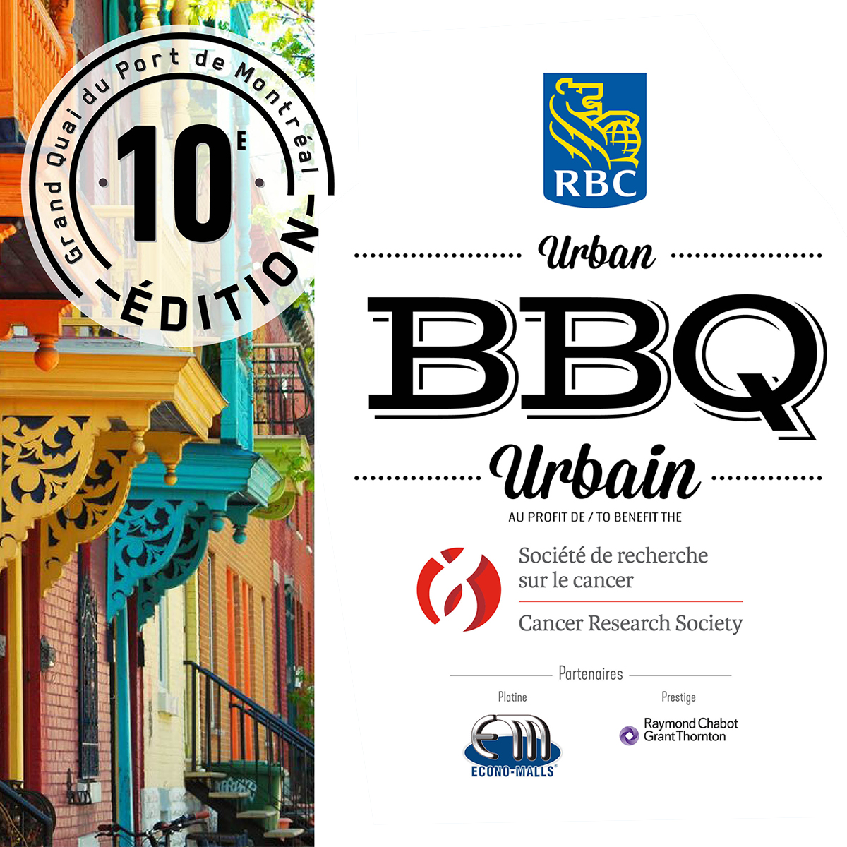 🔥🎉On May 28, join us for the 10th anniversary of the Urban BBQ presented by @RBC Royal Bank to benefit the #CancerResearchSociety: loom.ly/1zNAoRI ❤️A HUGE thank you to RBC, our loyal presenting partner since the very 1st edition!