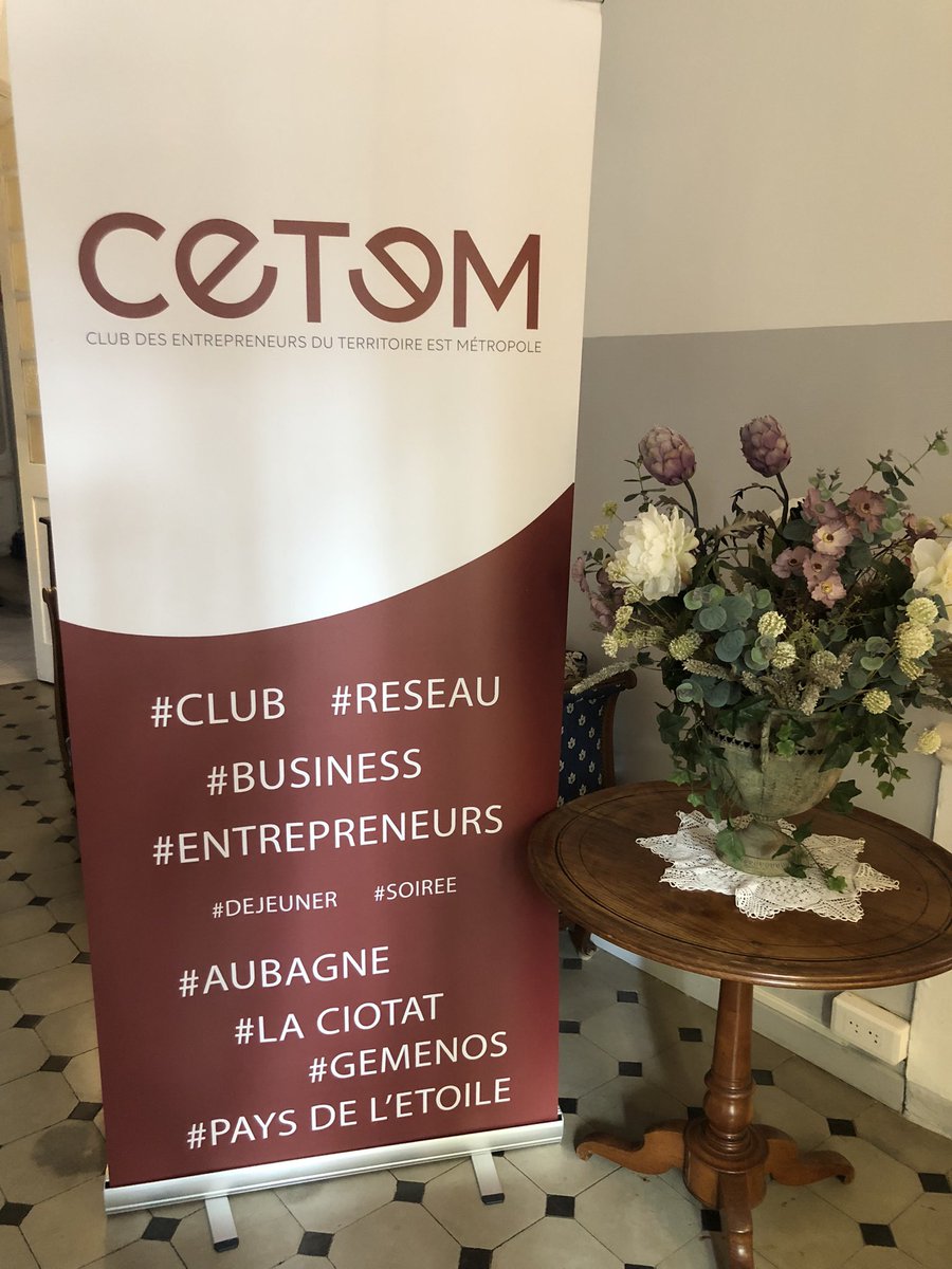 Colloque avec le Club des Entrepreneurs du Territoire de l’Est Métropole #CETEM ✅ Au contact de l’économie de mon territoire ✅ Merci, président Damien Particelli