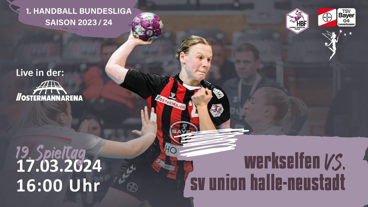 Die Werkselfen spielen am Sonntag gegen die SV UNION Halle-Neustadt Wildcats in der Ostermann Arena. Seid dabei und klatscht die Elfen zum Sieg! Anstoß ist um 16:00 Uhr. Wir freuen uns auf euch!