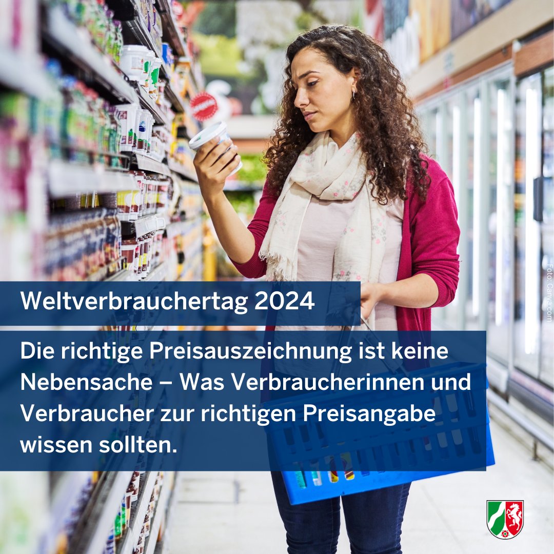 MLVNRW's tweet photo. 🛒🛍️🤷♂️ Die richtige Preisauszeichnung ist keine Nebensache: Zum heutigen #Weltverbrauchertag veröffentlicht das @MLVNRW die neue Broschüre 📔🙏 „Richtig ausgezeichnet! #Preisauszeichnung im #Einzelhandel und #Dienstleistungsbereich“ ℹ️👉 https://t.co/UYWBNd200w #WVT https://t.co/DkN54IoYDV