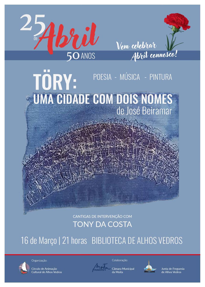 ROSTOS's tweet image. Moita - Círculo Culturalde Alhos Vedros
Declamação do poema TORY- uma cidade com dois nomes, da autoria de José Beiramar
rostos.pt/inicio2.asp?cr…
#rostos #barreiro #moita