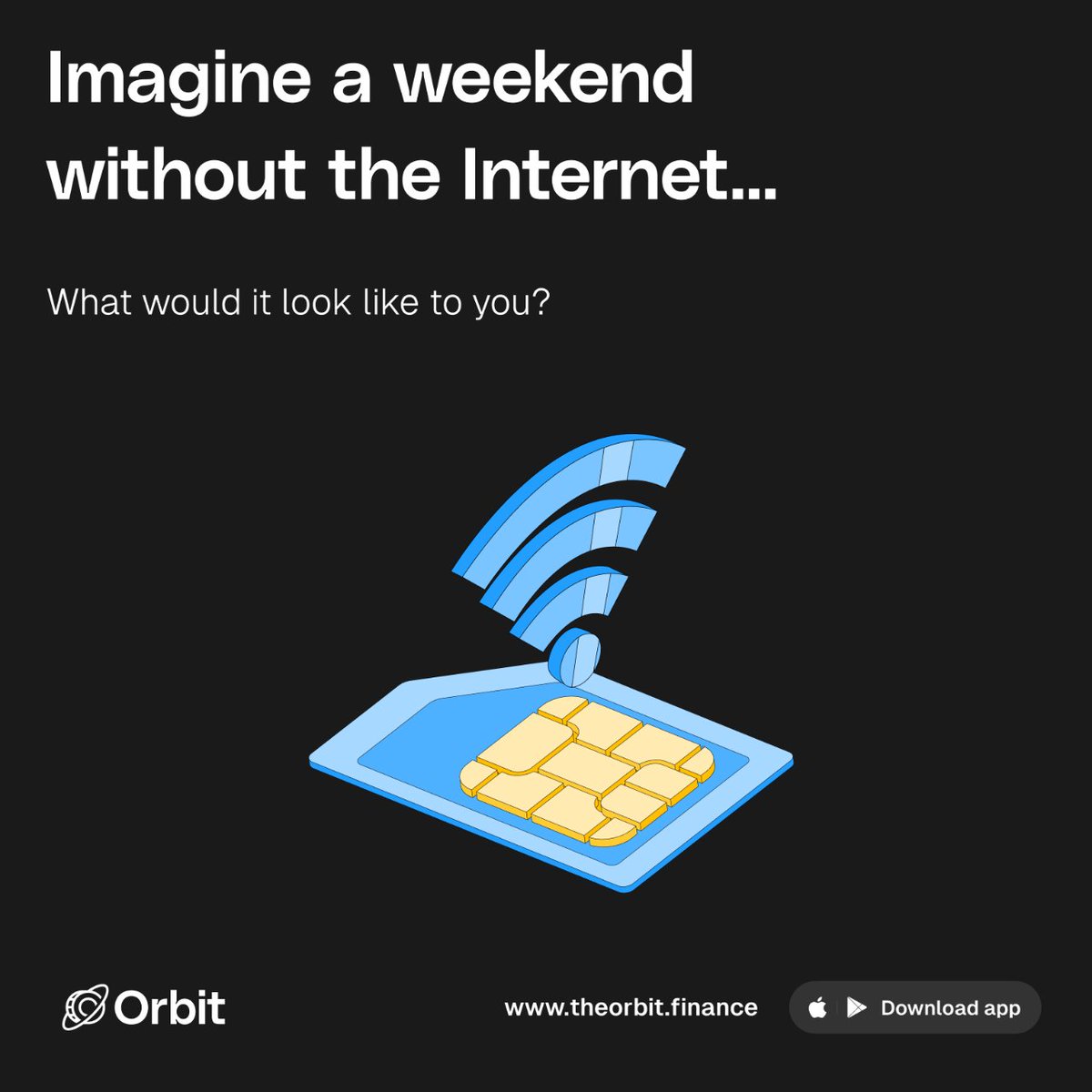 Theorbit_fin's tweet photo. A refreshing weekend where the digital world fades into the background can do you a lot of good.
Share with us what such a weekend would look like for you. 
#escapethedigitalworld #offlineadventures #mindfulweekend https://t.co/HRKwyWShAn
