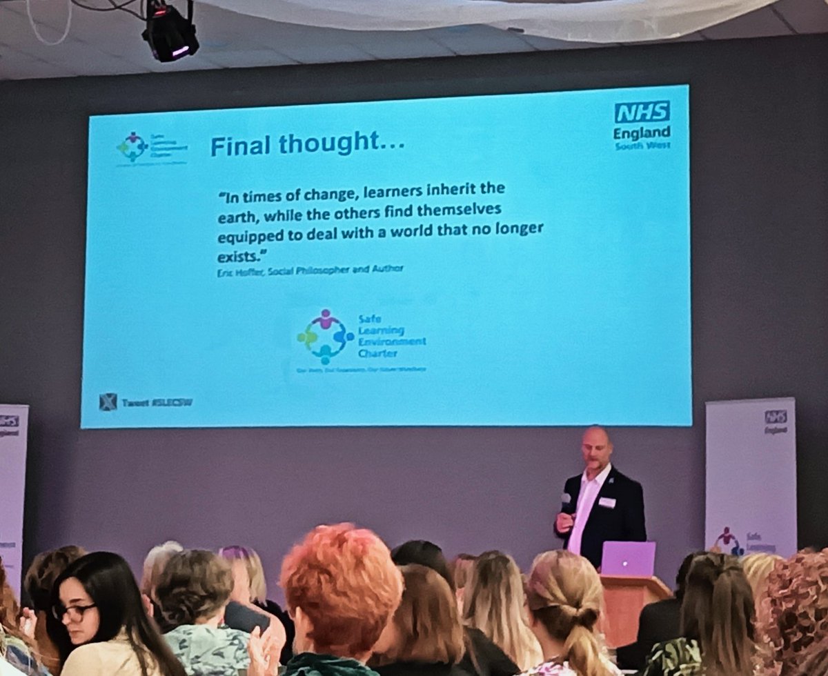 carrie_biddle's tweet photo. The #SLECSW is as important to patient care as learner experience. #SLEC will enable us to accelerate the development of our learning culture based on our values processes and practices @tupper32a @NHSHEE_SWest https://t.co/p2wJC2CZcX