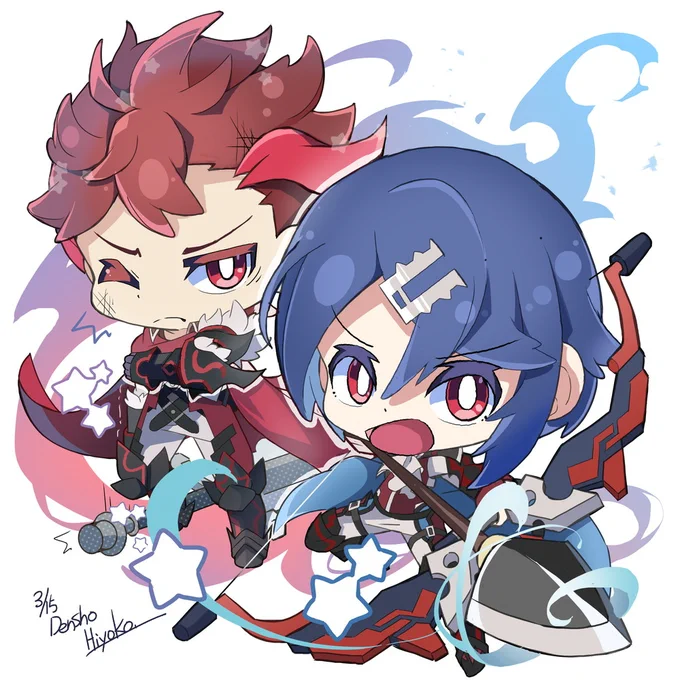 ディアマンドとスタルーク描きました #FEエンゲージ「僕が守ります!」 