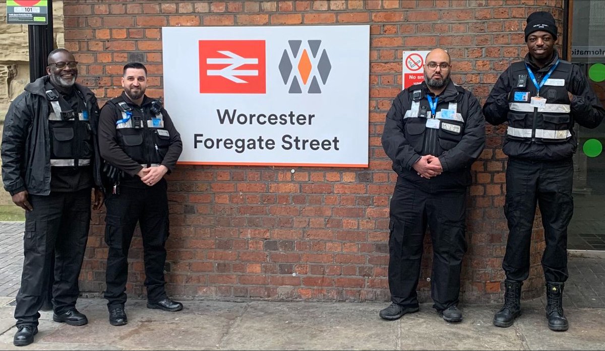We deploy security teams across our network to keep the railway safe and assist passengers when major events are taking place. Here are some of the @carlislesupserv team on a recent deployment in #Worcester
