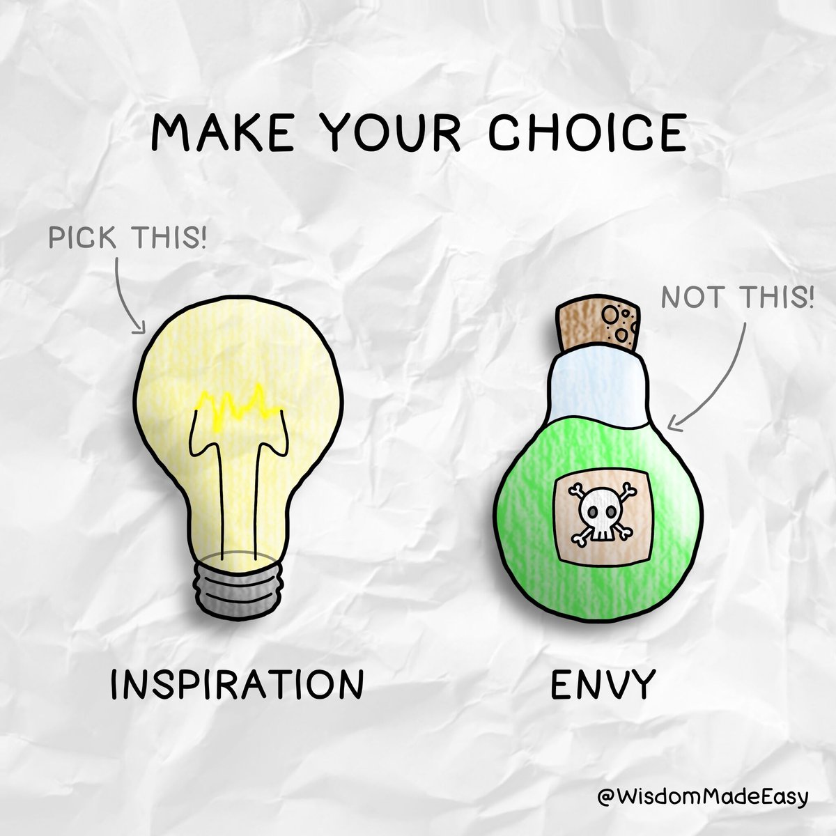 “Choose inspiration over envy.” - Naval Ravikant