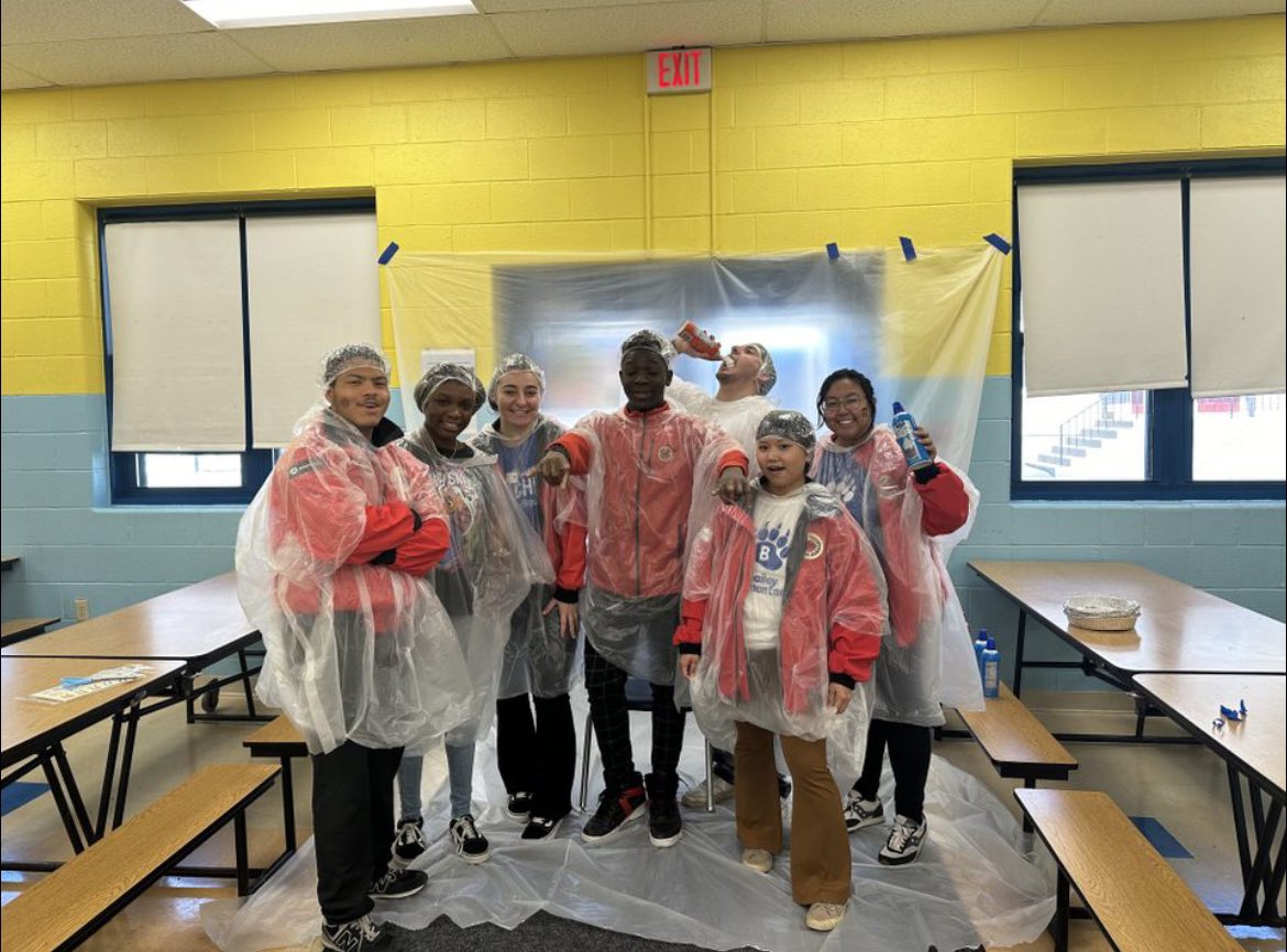 Yesterday, the Bailey team and students celebrated Pi Day- with pie in the face! The corps members were good sports, helping students learn about Pi while they got pied.