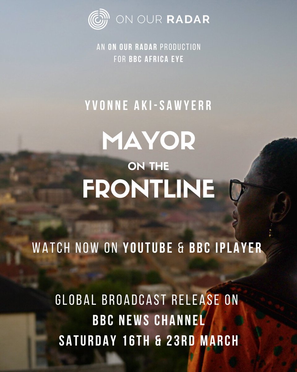 If you haven't had the chance to check it out yet, the global broadcast release of our @yakisawyerr doc 'Mayor on the Frontline' is this weekend! Available now on Youtube & BBC iPlayer