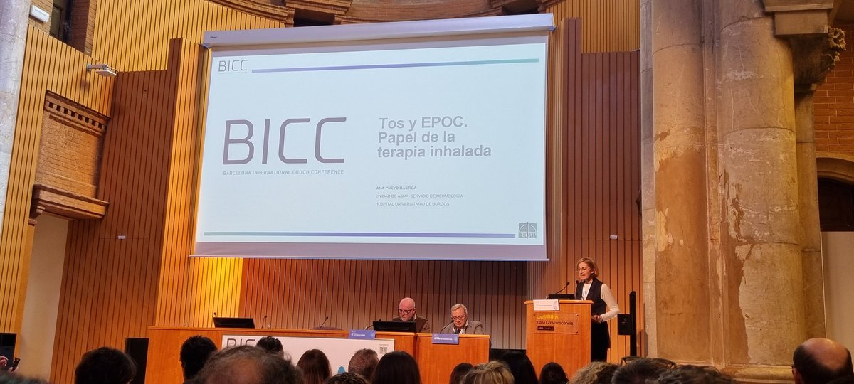 danirossmm's tweet image. Tos i l&apos;MPOC: paper de la teràpia inhalada; Cough &amp;amp; COPD: role of inhaled therapy; Tos y EPOC: papel de la terapia inhalada; Dra Ana Mª Pueyo #bicc2024