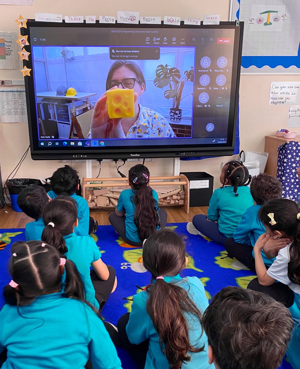 MissKingTindal's tweet photo. 🌉We loved our Engineer Storytime today @TindalMoallin!🌉 

🧀We thought about what materials would be best to build a bridge and considered how the Three Billy Goats can make the bridge even stronger. 🐐 
@arktindal #TeamTindal @STEMLearningUK @ScienceWeekUK #BritishScienceWeek https://t.co/USjcERodQe