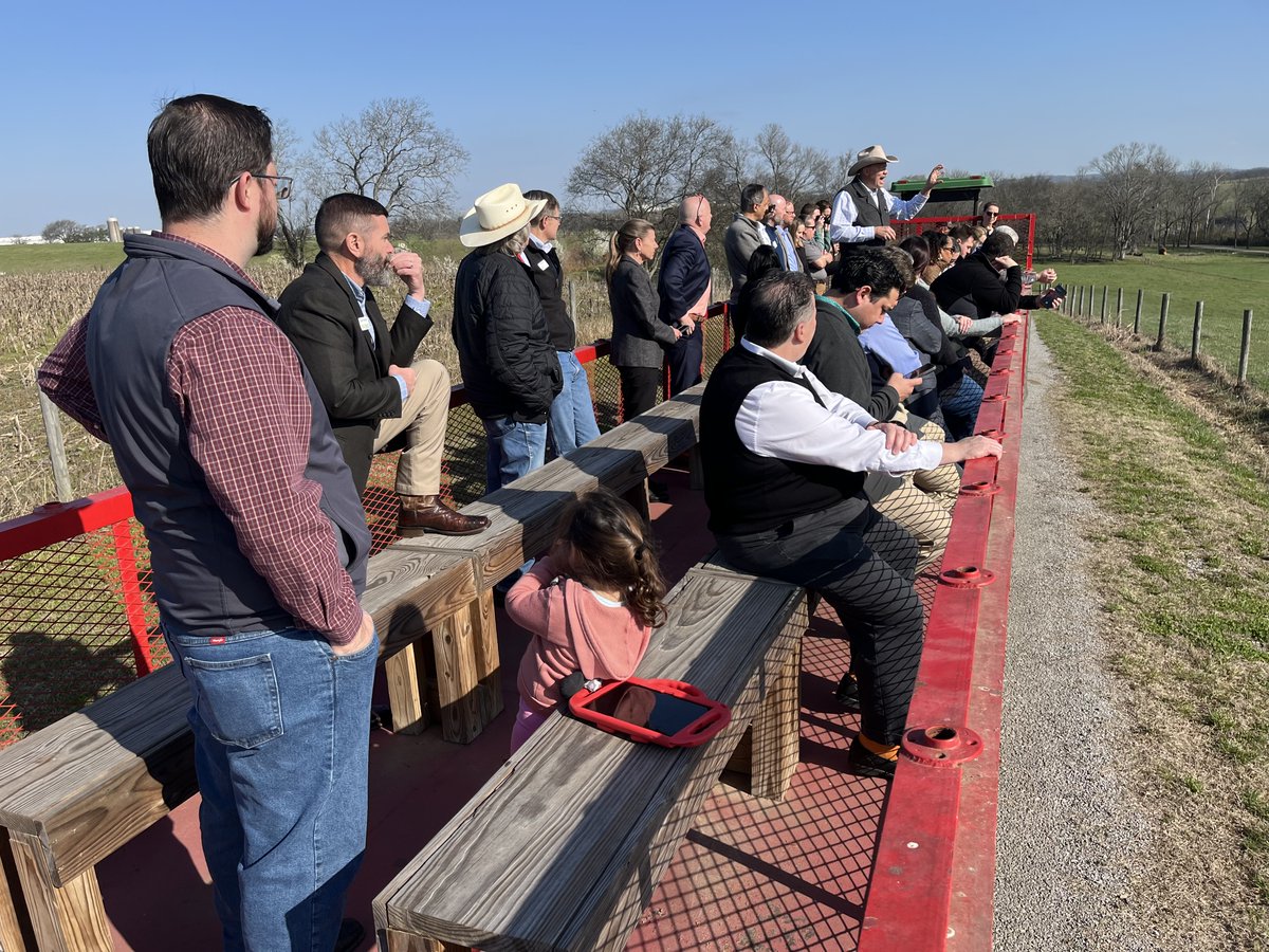 Middle Tennessee AgResearch & Education Center at Spring Hill hosted UT ELI Fellows, and provided a wagon tour of various mission-oriented research, Extension and education programs and activities at the center.