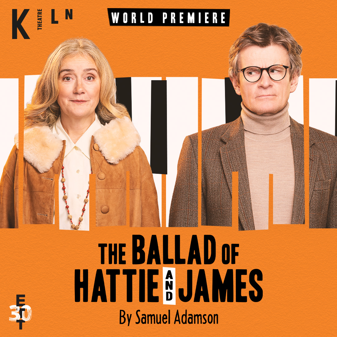 👀 First look at Sophie Thompson and Charles Edwards in the new artwork for The Ballad of Hattie and James. Design by @MuseCreativeCom Photography by @MichaelWharley Hair and makeup by Becca Lymbourides