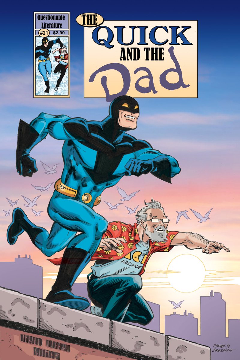 DOCTORvonWER's tweet photo. The cutest comic you’ve never heard of- enjoy the adventure of THE QUICK AND THE DAD, available now in print and digital from https://t.co/QW6ztt93gj #comics #superhero #funcomics @starmillion88 @Tonpa2 https://t.co/MatDneivvp
