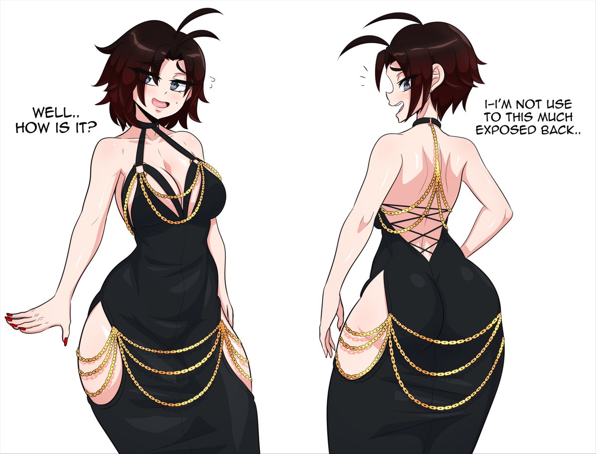 Ruby black dress trend~  #RWBY
