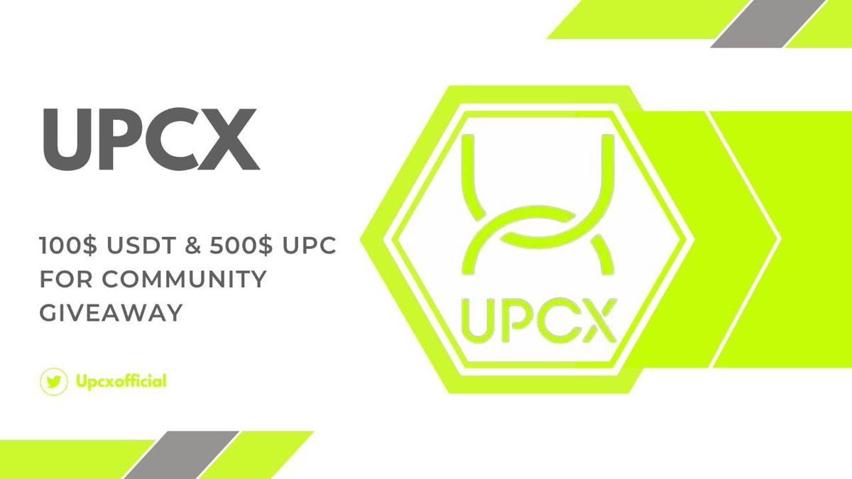 😍😍 UPCX X Virtual Land #GiveAway Campaign 🏆 Prize Pool »» 100 $USDT & 500 $UPC ✅ Follow @Upcxofficial ✅ Like, RT and Tag 3 Friends ✅ Finish #Gleam ⤵️ gleam.io/hVW8l/virtual-… #Airdrops #Giveaway #BSC #Crypto #Token #USDT #ReferAndEarn $USDT