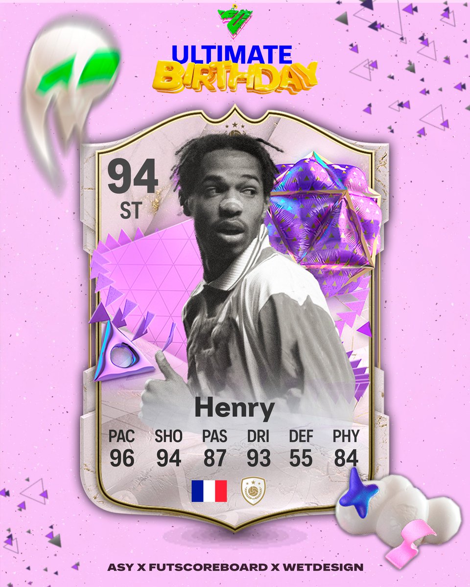 AsyFutTrader's tweet photo. 🚨 Henry 🇫🇷 is added to come as Ultimate Birthday 🎈

Follow @AsyFutTrader, @Fut_scoreboard &amp; @WetDesignFUT for more! https://t.co/WX3iX5jmUg