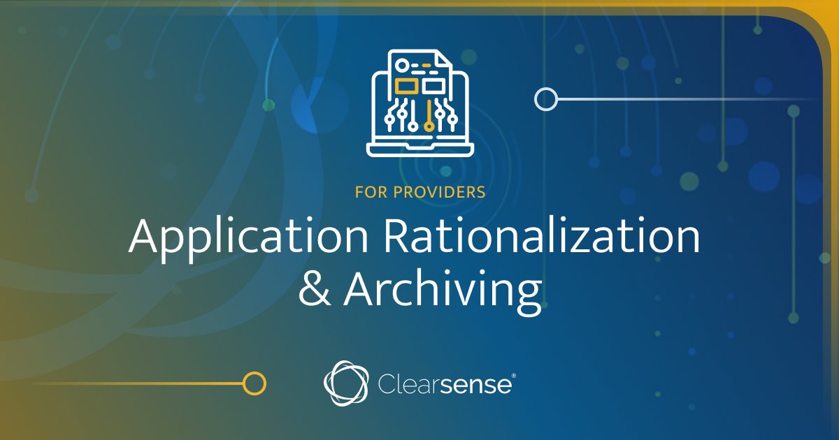 💡 Streamline your healthcare organization's application landscape with 1Clearsense™. Accelerate decommissioning and realize cost savings. Learn more and request a demo. #HealthcareIT #DataManagement #Clearsense zurl.co/hqwp #HIMSS24